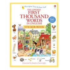 First Thousand Words in English Sticker Book resmi